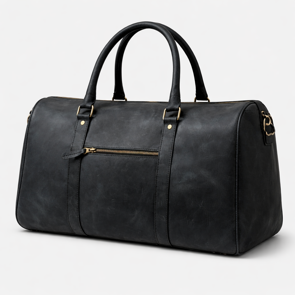Premium Leather Travel Duffle - Image 2