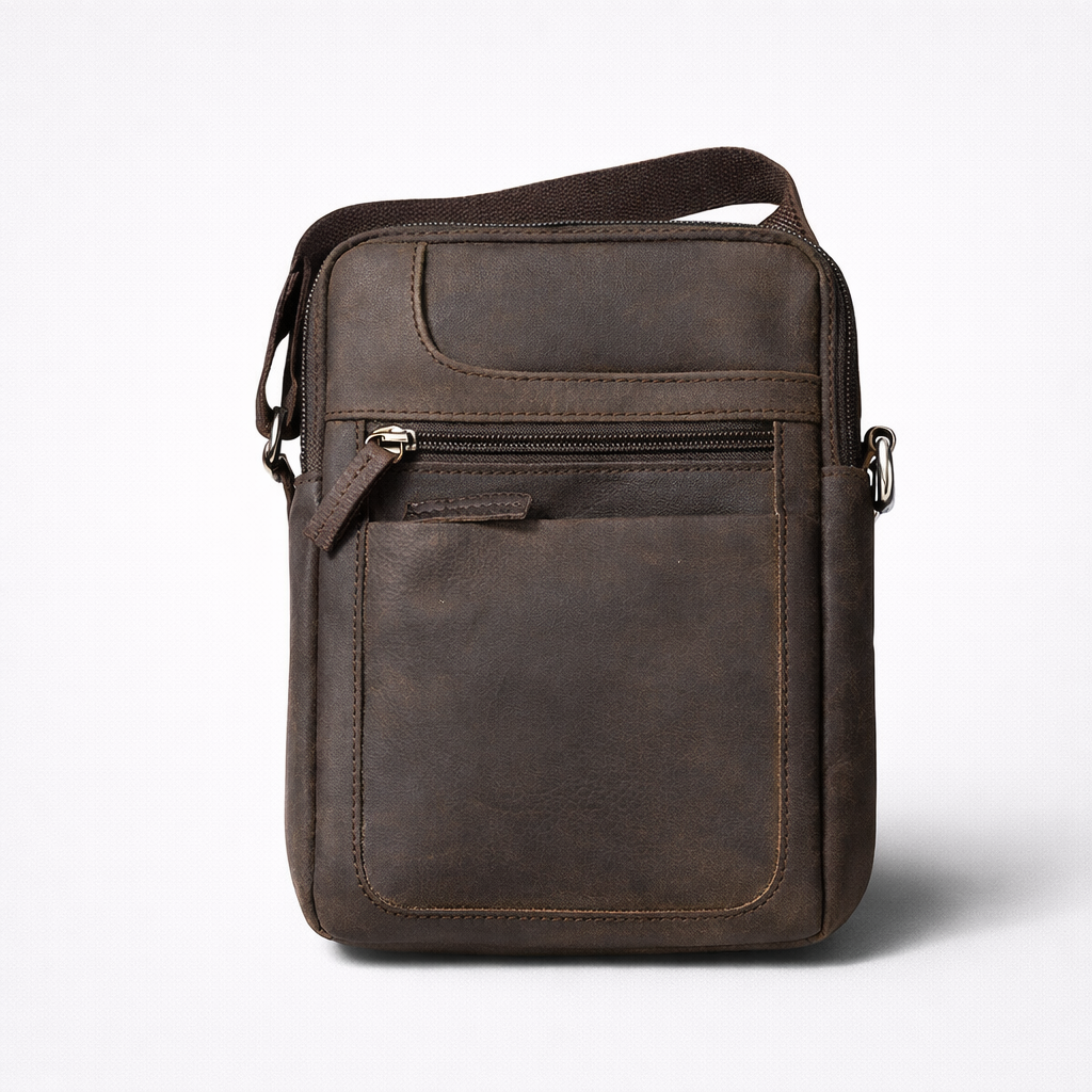 Compact Leather Utility Crossbody