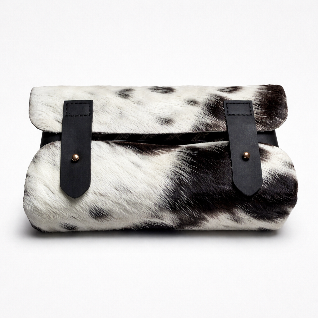 Natural Cowhide Leather Clutch