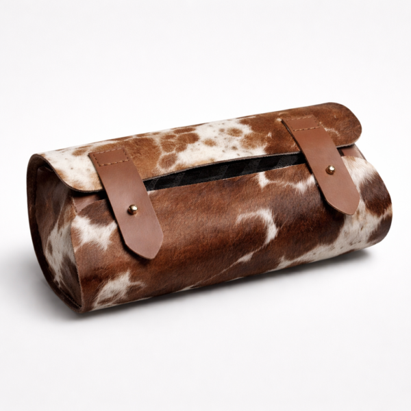 Rustic Cowhide Leather Clutch