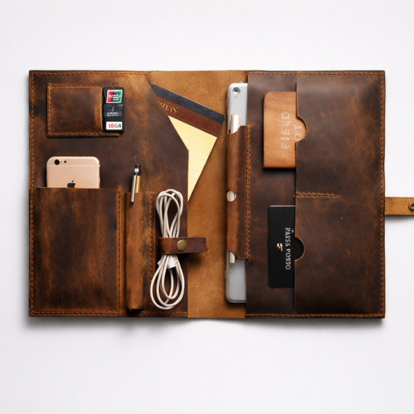 Executive Leather Organizer Folio